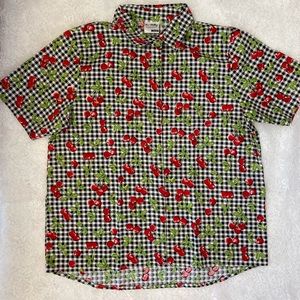 Cherry Button Up